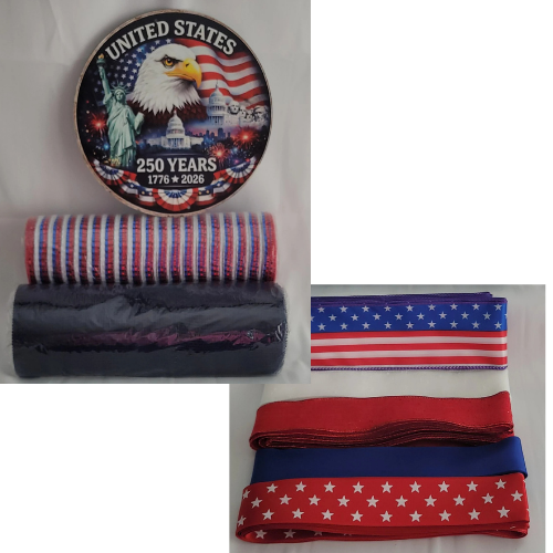 Patriotic "United States" Eagle Wreath Kit – Standard DIY Kit with 8" Metal Sign