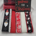 Winter "I'll Be Gnome for Christmas"  Home Decor Kit – Standard Plus DIY Kit with -Shaped Metal Sign