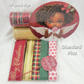 Adorable Little Angel of Color with Lollipop Home Decor Kit – Standard Plus DIY Kit with -Shaped Metal Sign