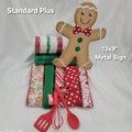 Winter Holiday Gingerbread Person Home Decor Kit – Standard Plus DIY Kit with Gingerbread Person-Shaped Metal Sign