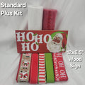 "Ho, Ho, Ho" Brown Santa Home Decor Kit – Standard Plus DIY Kit with -Shaped Metal Sign