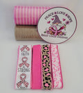 "Peace, Love, Hope, Breast Cancer Awareness" Gnome Wreath Kit – Standard DIY Kit with 8" Metal Sign
