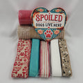 Heart Shaped "Spoiled Dogs Live Here" Home Decor Kit – Standard DIY Kit with 8" Metal Sign