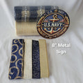 "U.S. Navy"  decorative Home Decor kit  – Standard DIY Kit with 8" Metal Sign